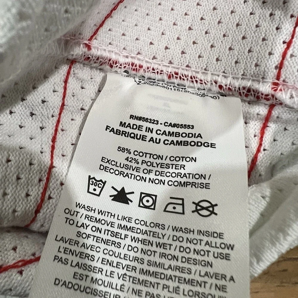 NEW NIKE Sportswear Club Hockey Oversized Men's White/Red  Jersey HV1137-100 XL